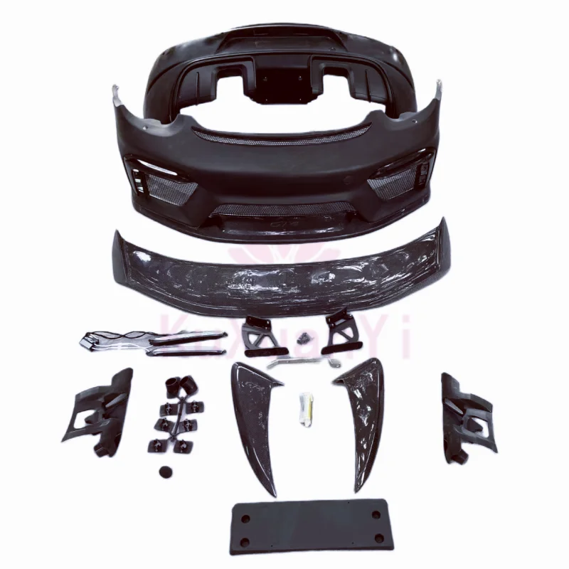 

For 2009-2012 987.2 Cayman Carbon Fiber Front Bumper Rear Bumper Side Skirts Side Vents Rear Spoiler Body Kit