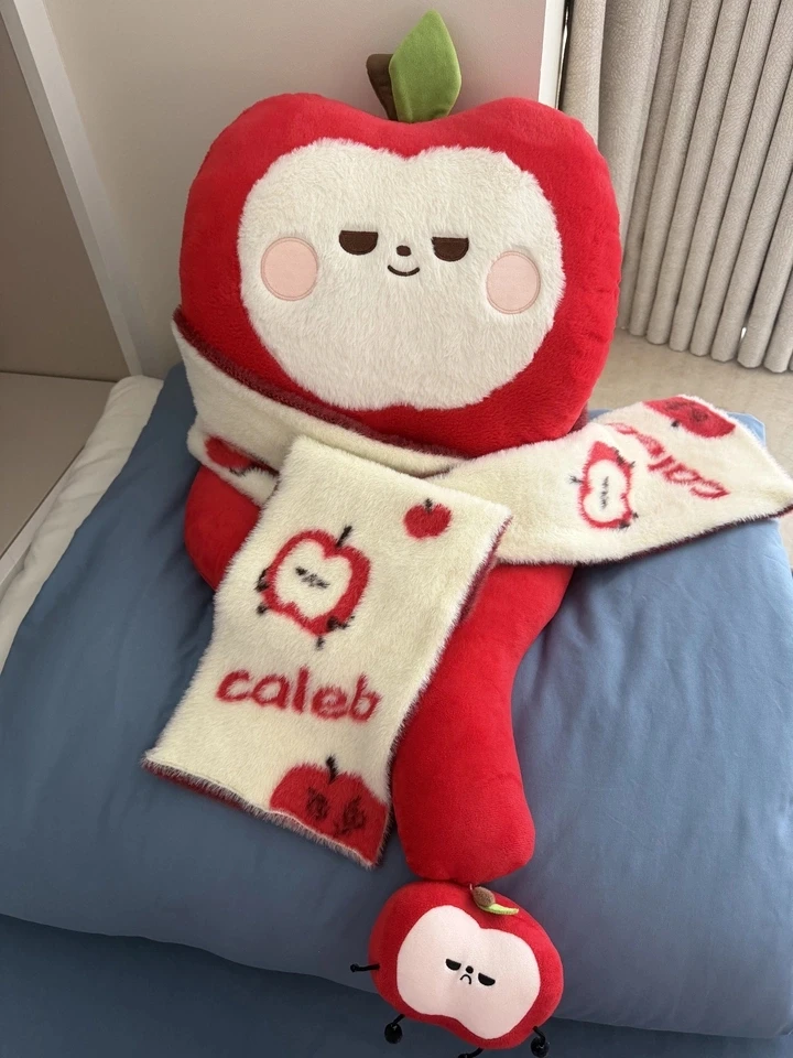 En Stock écharpe amour et espace profond Caleb pomme écharpe nouvel an chaud hiver écharpe en plein air cou couverture écharpe Anime jeu enfants cadeaux