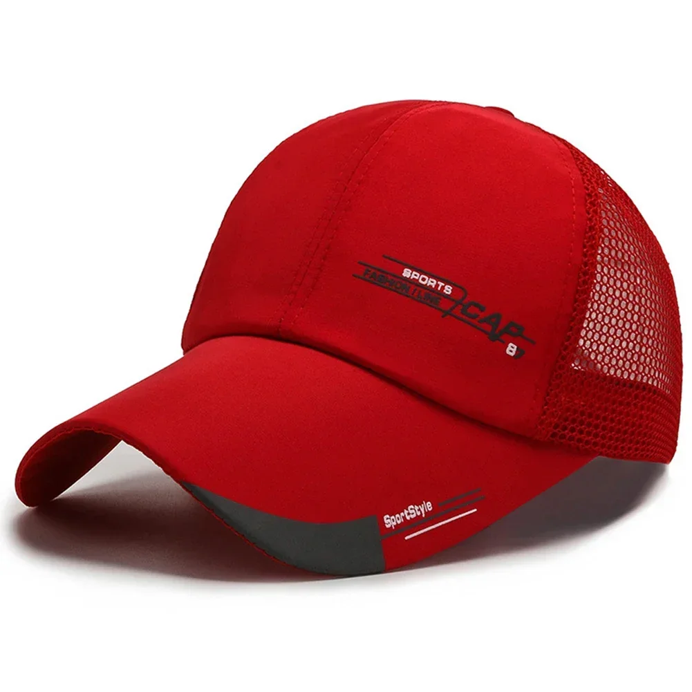 

Long Brim Baseball Cap Sun Visor Hat Breathable Mesh Cap Sport Duck Tongue Women Men Trucker Hats For Cycling Fishing