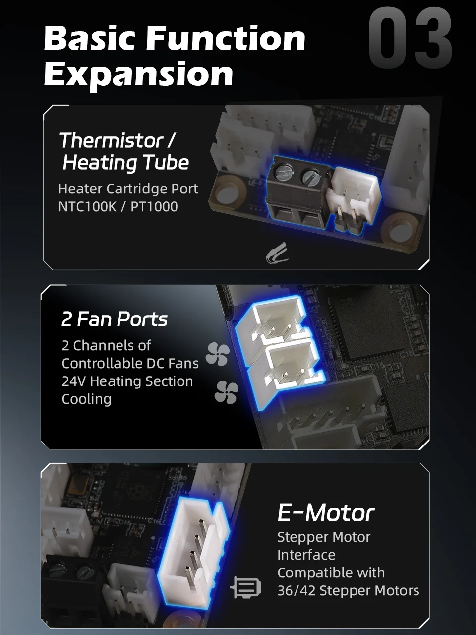 Mellow Fly Tool Lite Toolhead Board Kompatibel mit DIY 3D-Drucker Klipper Canbus RS232 Hotend Board für Nema14/17 Motor – Detail 10