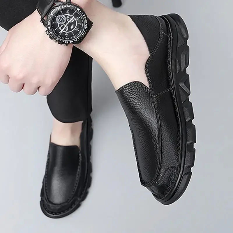 Smart Guy Casual Sports Frosted Leather One Pedal Loafer Men's Shoes Korean Style All-Matching