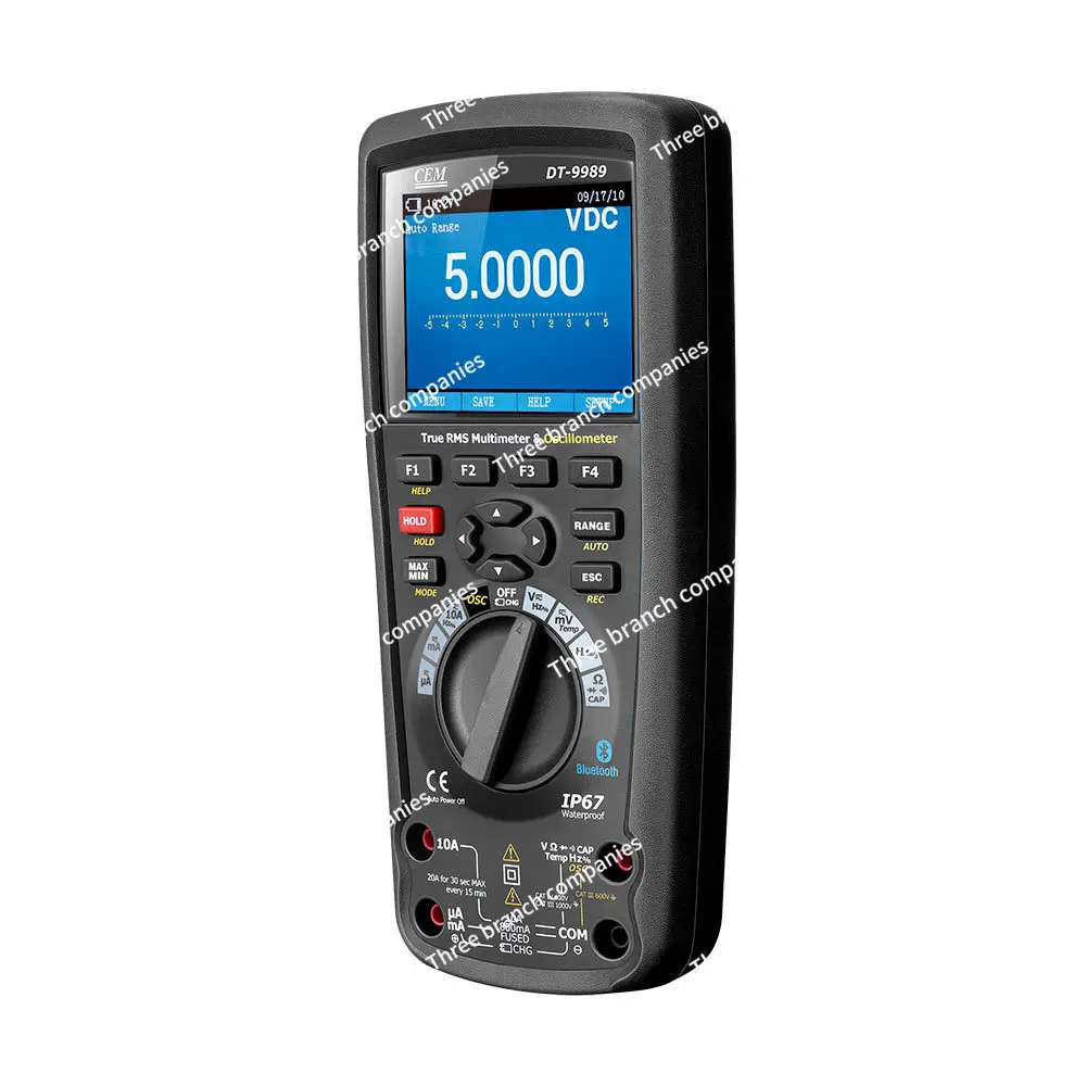 DT-9989 Professional True RMS Industrial digital Oscilloscope Multimeter Portable with TFT color LCD display