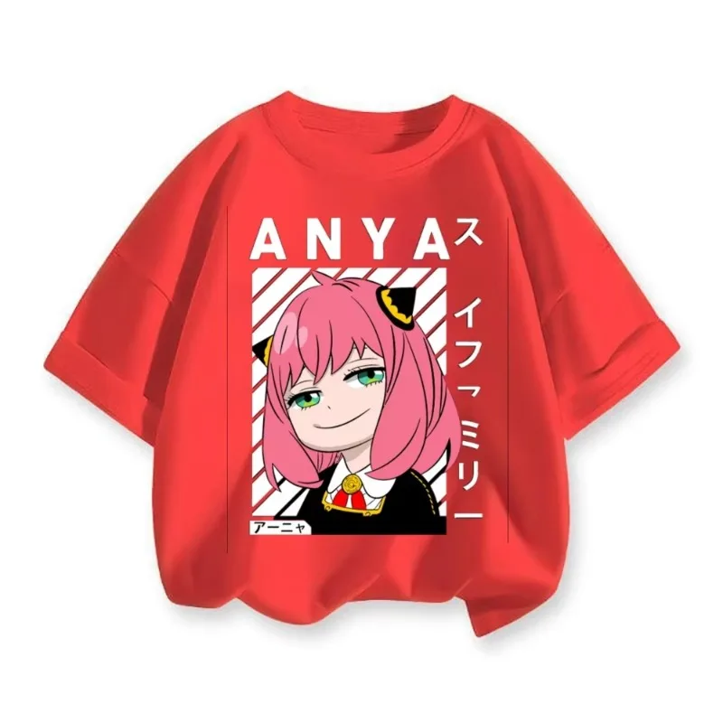 

2026 Футболка Spy Play Home для детей Kawaii Spy Play Home Pattern Футболка для аниме Spy Play Home Футболка для мальчиков и девочек