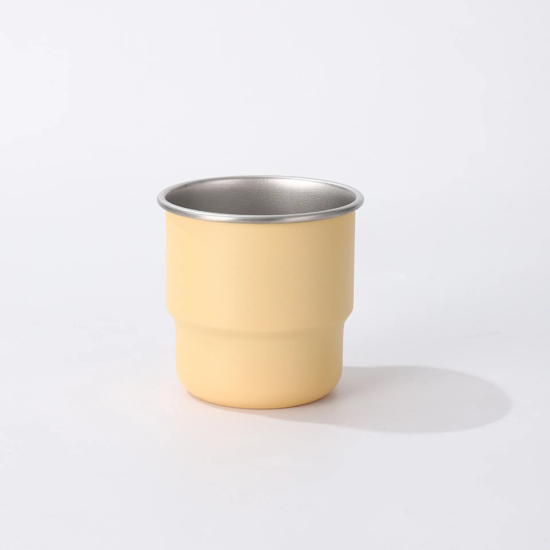 كوب قهوة من الفولاذ المقاوم للصدأ 304 - حافة ملفوفة بطبقة واحدة، كوب سفر محمول للاستخدام في الهواء الطلق، والتخييم، والنزهة، وكوب البيرة #5