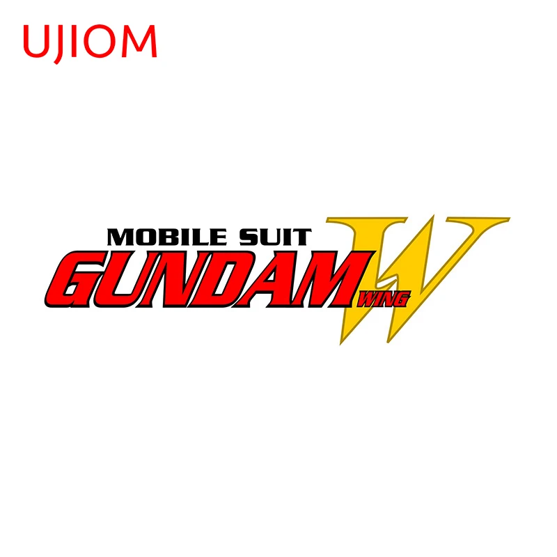 UJIOM 13cm x 3.7cm for Mobile Suit Gundam Wing Car Stickers and Decals Personality Creative Body for Car Camper JDM Decoration