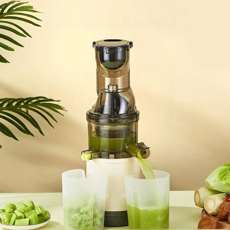 Exprimidor de gran diámetro, exprimidor completamente automático, máquina extractora de jugo de fruta