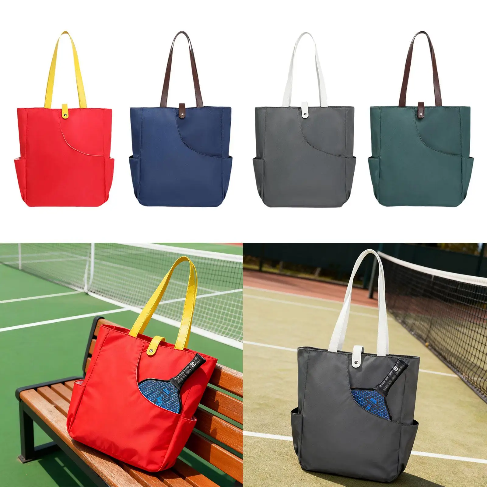 

Pickleball Bag Shoulder Bag Portable Multipurpose Carry Convenient Racquet Pouch for Equipment Beginners Players Men Women