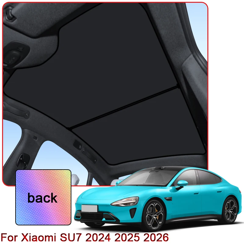 

Colorful Ice Crystal Car Roof Sunshade For Xiaomi SU7 2024 2025 2026 Car Clip-on Sunroof Skylight Blind Shading Cover Accessory