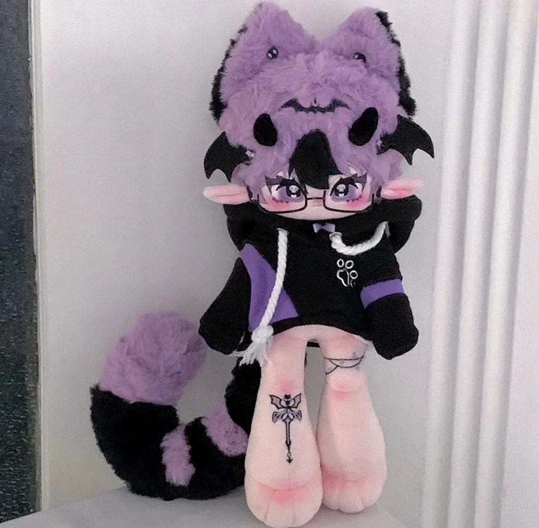 Purple Hair Demon Oni Ghost Monster Stuffed Plushie 30cm Plush Doll Body  Gift XQ