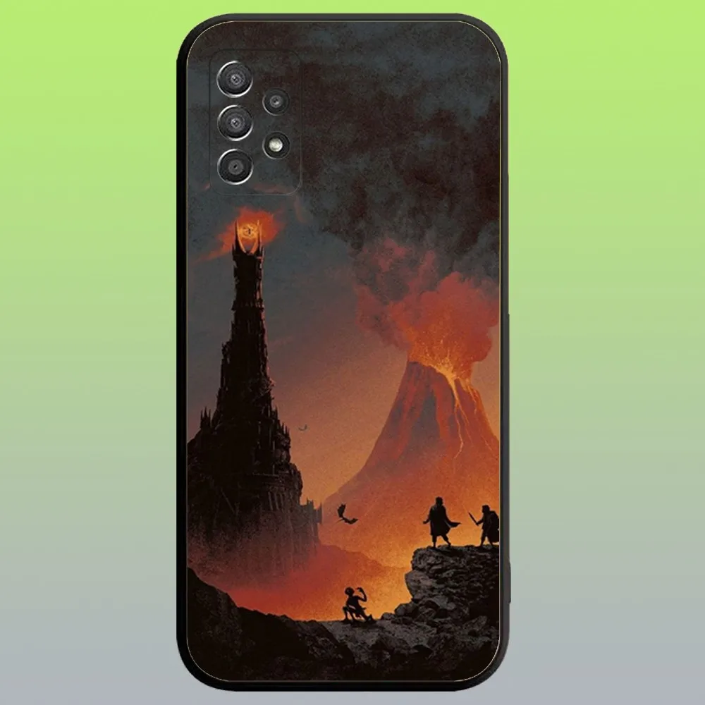 The L-Lord of the R-Rings Phone Case For Samsung Galaxy A20,A21s,A22,A31,A32,A52,A53,A72,73,A80,A91 Soft Black Cover