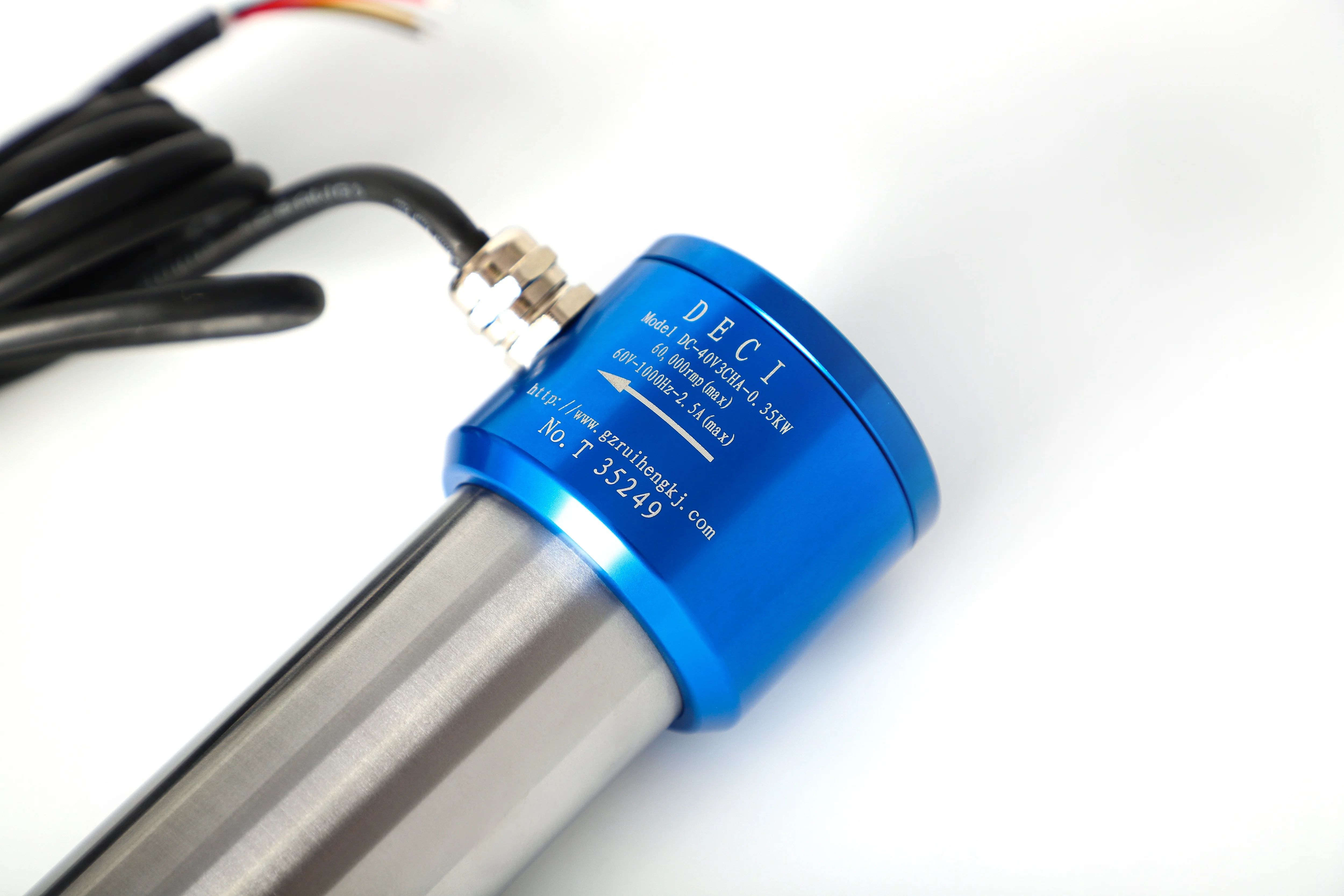 DECI 40V3CHA محرك المغزل للأسنان 0.35KW 80000 دورة في الدقيقة أداة كوليت لآلة الطحن زركونيا Atc Pcb المغزل النقش