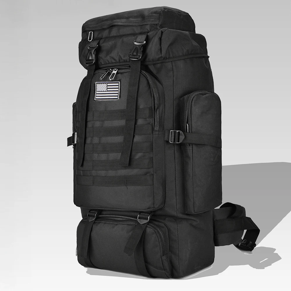 80L/100L Torba alpinistyczna Torba wspinaczkowa Plecaki taktyczne Duży plecak na zewnątrz Wędrówki Camping Torby podróżne