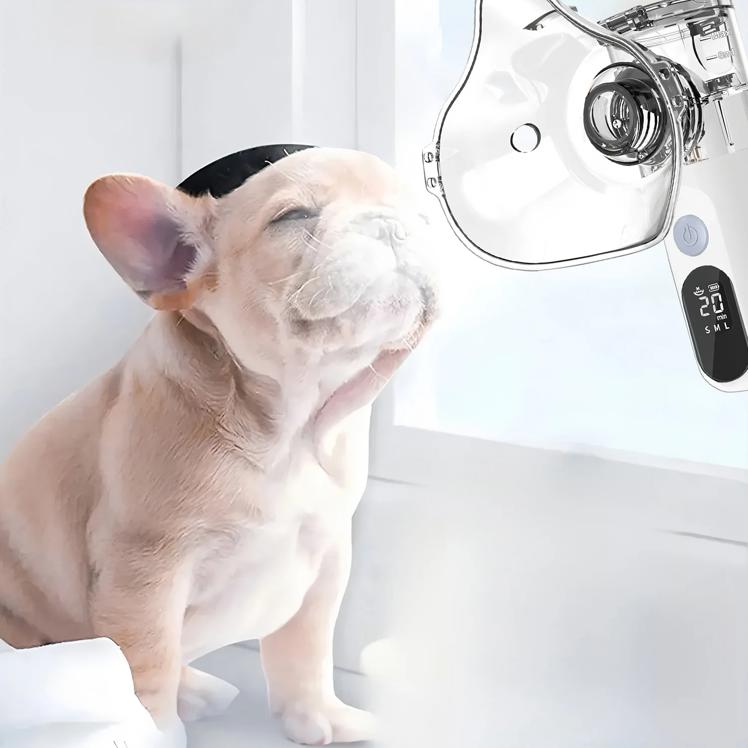 Home Use Handheld Pet Nebulizer for Cats & Dogs - Easy-to-Use Electronic Animal Nebulizer for Respiratory Relief & Pet Health