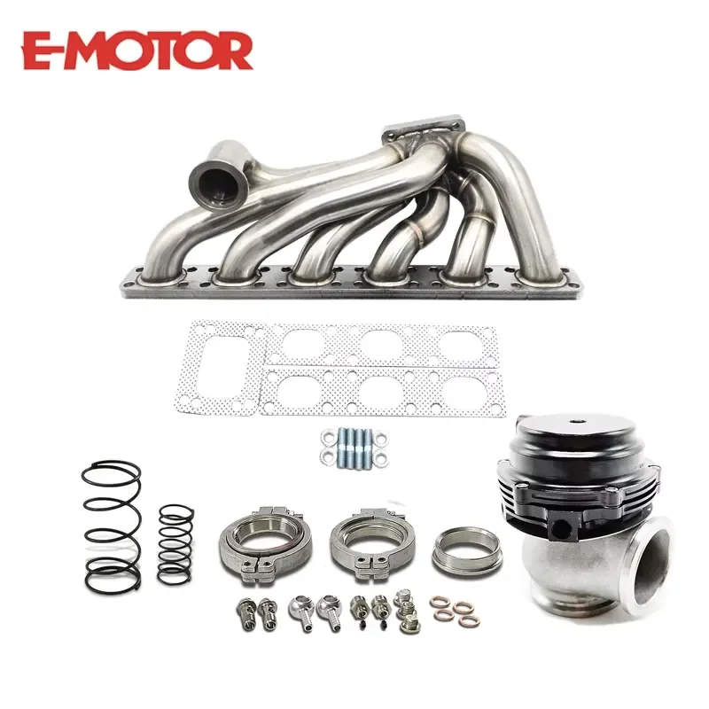 【Durable Practical Daria】 For E30 E34 325i 328i 24V M50 M52 M54 S50 S52 Turbo Manifold & Adjustable Wastegate