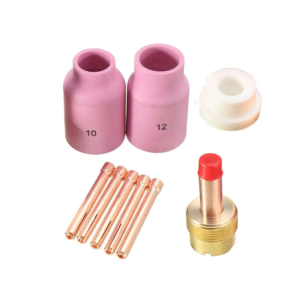 

Alumina Cup 3.2mm Gas Lens Kit Comprehensive Set Effective Welding Tasks Enhanced Gas Flow Welding Applications