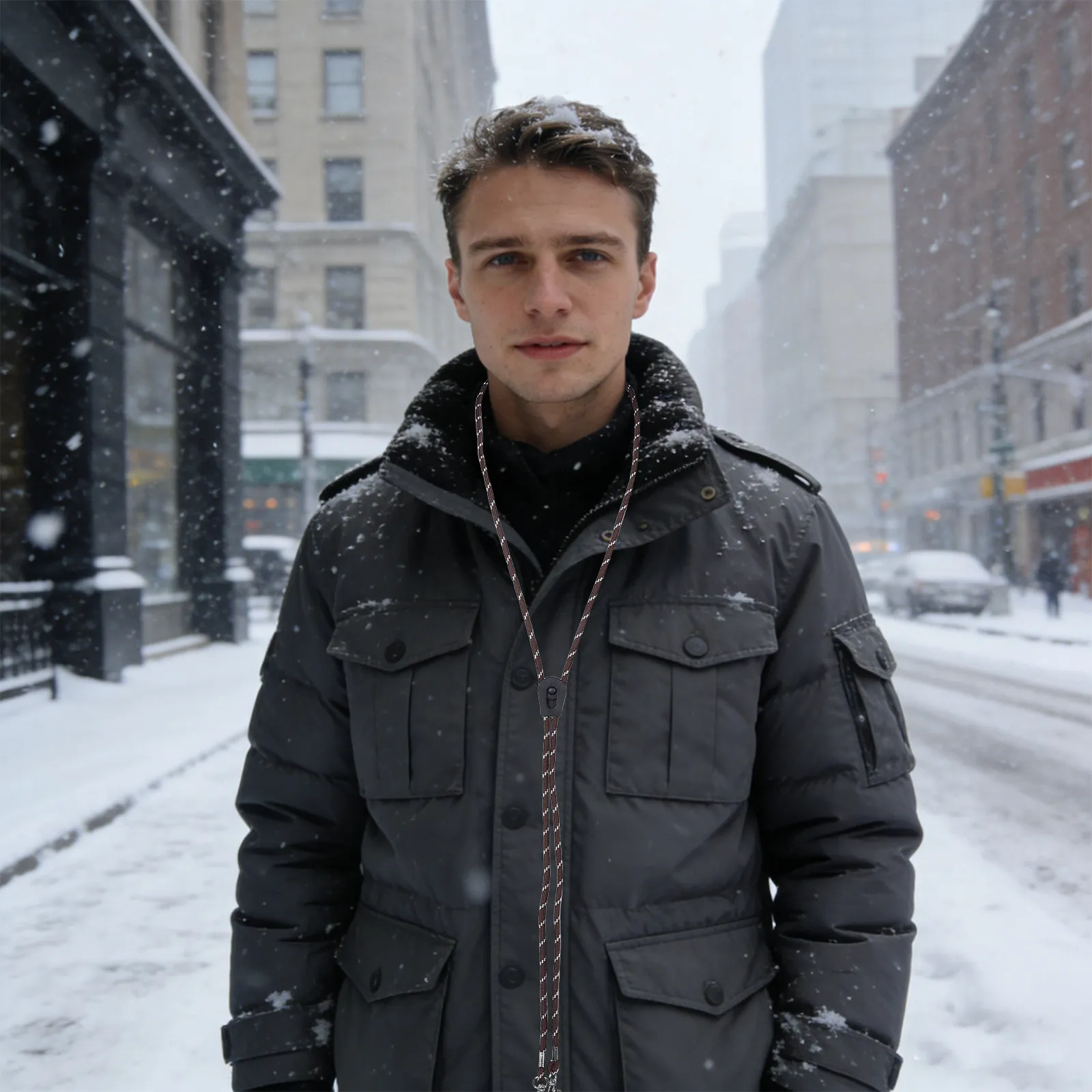 

Регулируемый страховочный шнур для лыжных перчаток с плетеным ремешком и клипсами для сноубордических перчаток, предотвращающий потерю, для зимних видов спорта на открытом воздухе