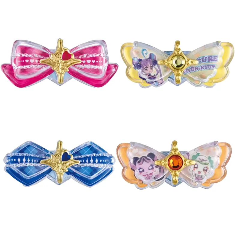 Bandai 4PCS Original Gashapon  Vend Vend Vendono Futari Wa Pretty Cure Anime Spielzeug für Kinder Actionfigur Geschenke Sammlermodell Ornamente
