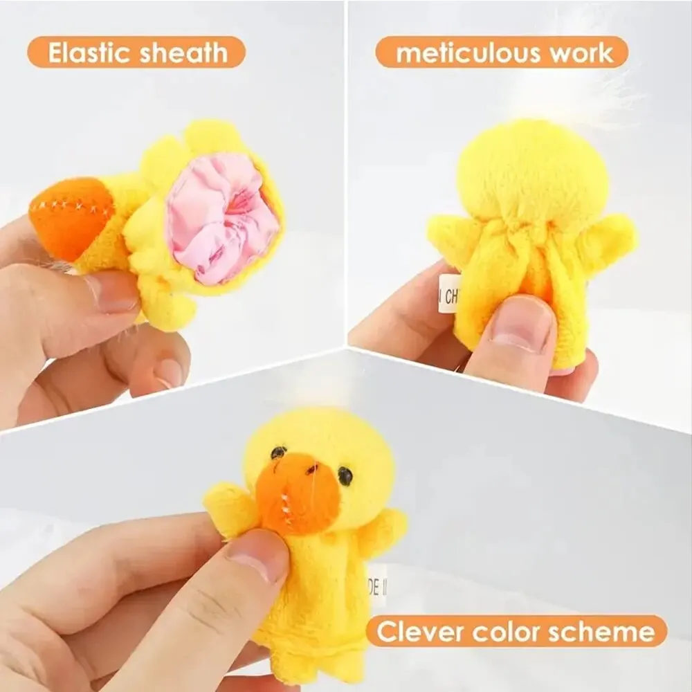 10 Stück Cartoon Hand puppe Finger puppe Baby Kinder Geschichte frühe Bildung beruhigende Puppe Plüsch tier