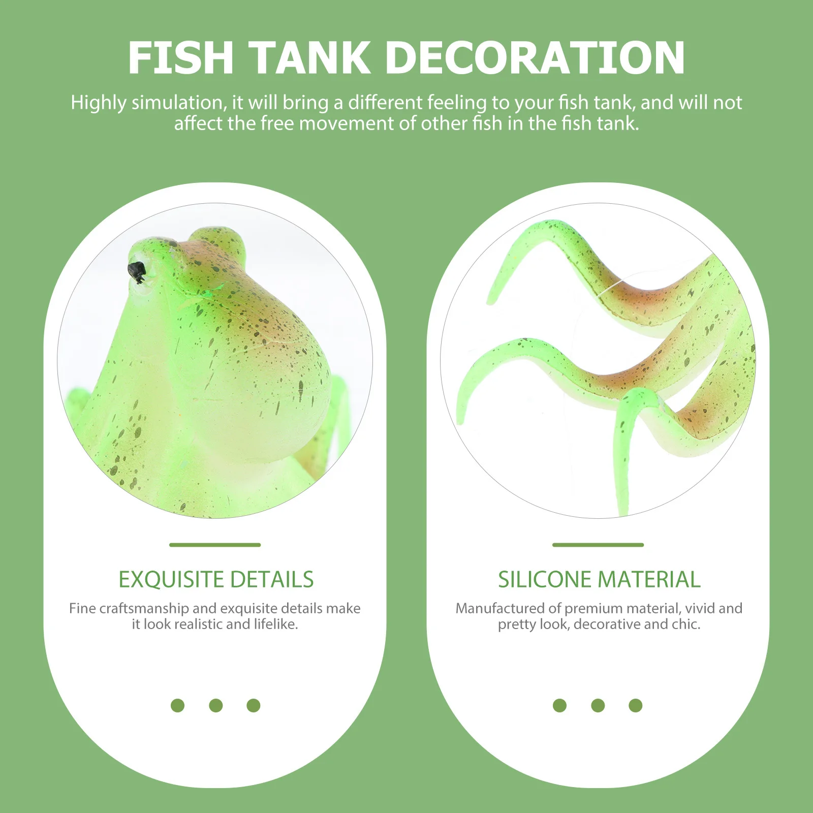 

Realistic Simulation Glowing Octopus Aquarium Ornament Fish Tank Decor Exquisite Craftwork Landscape Accessory Tabletop