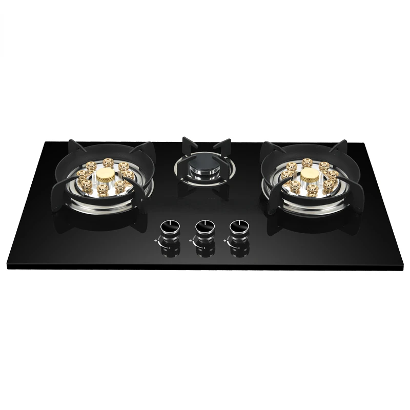 9 chamber head 3 burner gas stove