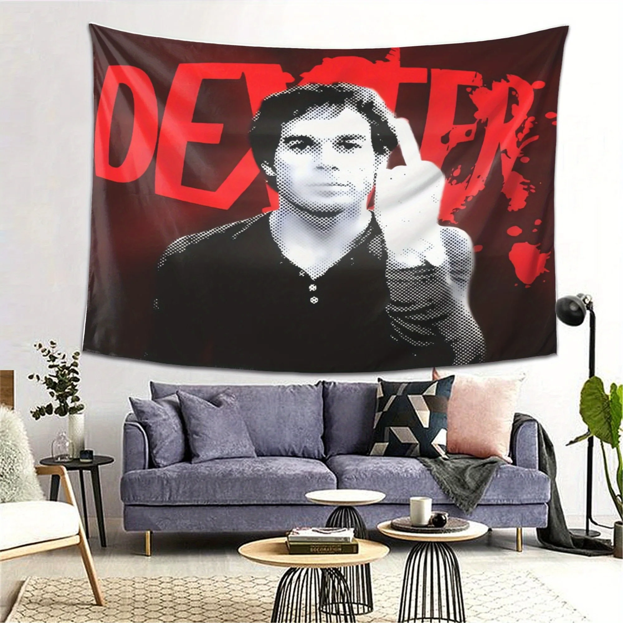 Dexter TV Drama inspiración tapiz Hippie tapiz colgante de pared sala de estar hogar dormitorio decoración arte decoración del hogar