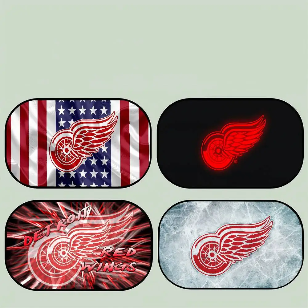 

LOgo D-Detroit R-Red Wingss Car Side Window Sunshades 1 Pack Sun Glare UV Rays Protection for Child Baby Side Window Sun Shade