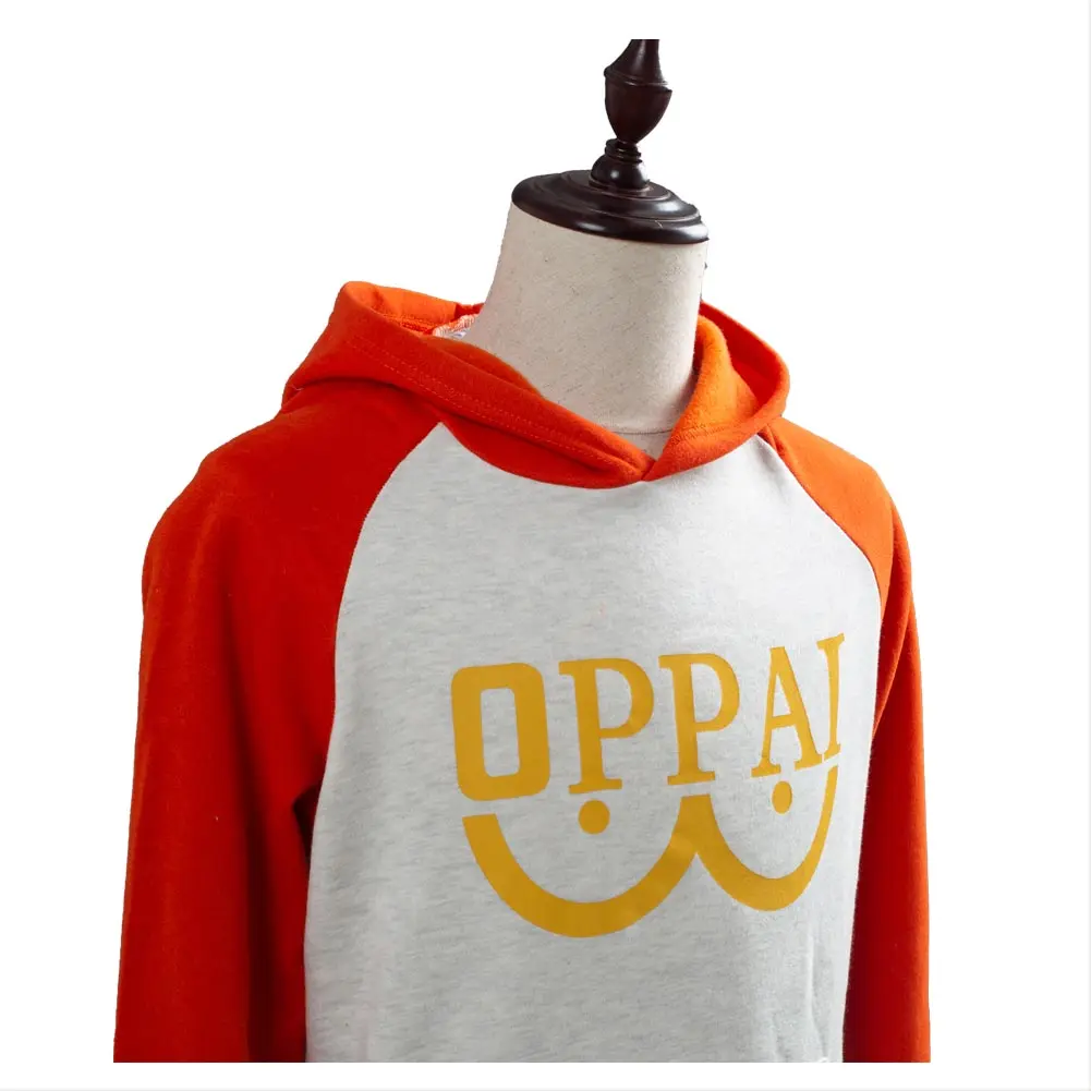 Saitama Cosplay Adult Sweater Costume Anime Punch Role Hoodies Printed Hooded Sweatshirt Casual Tops Adult Men Halloween Outfit