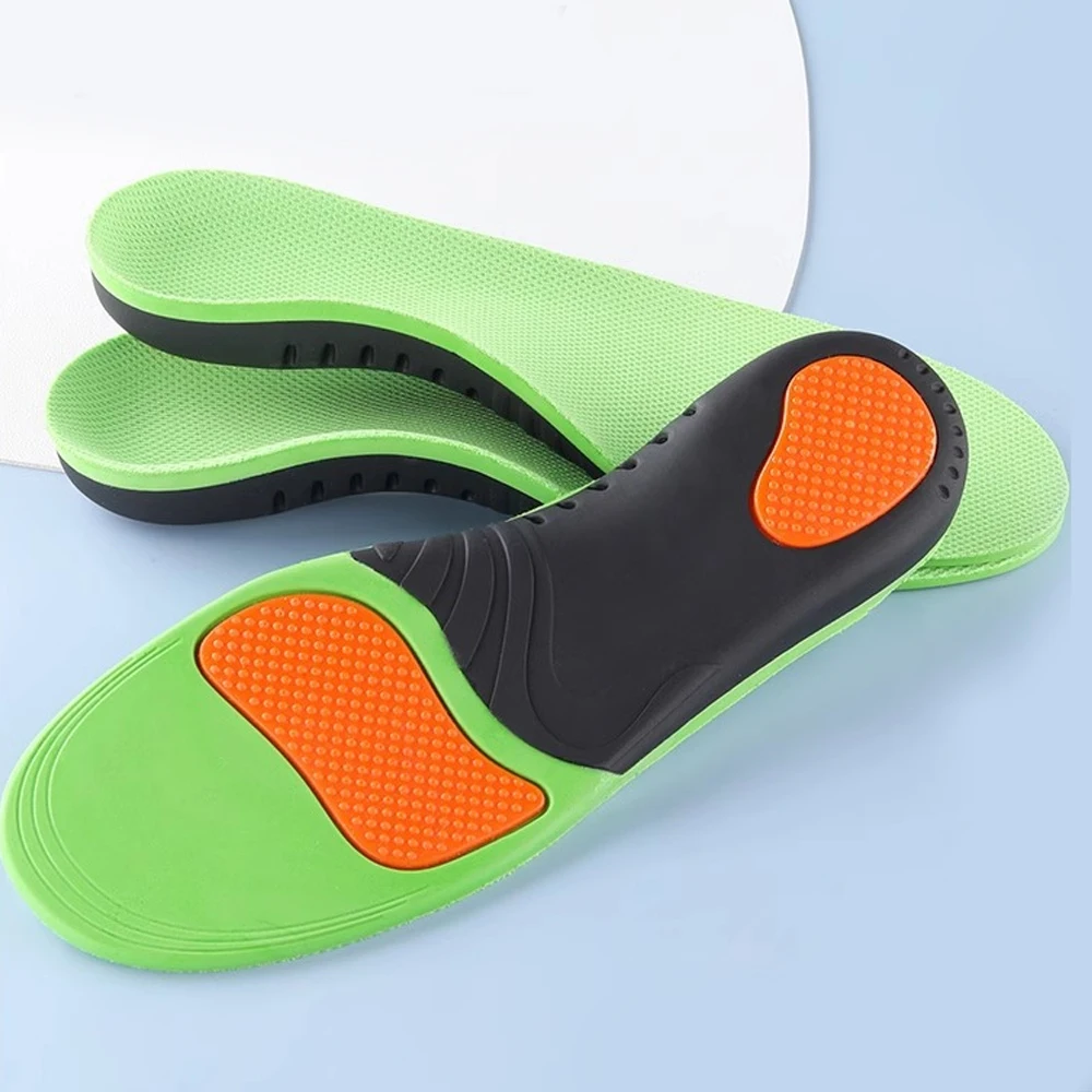 2Pcs High Arch Support Insoles for Flat Feet Orthotic Insert Work Boot Heel Pain Relief Shoe Insole Absorb Shock with Every Step