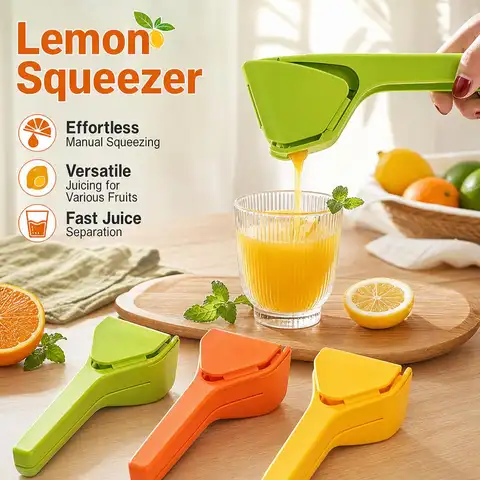 Manual Juice Extraction Lemon Lime Squeezer Lemon Orange Citrus Squeezer with Leverage Squeezer for Bar Kitchen