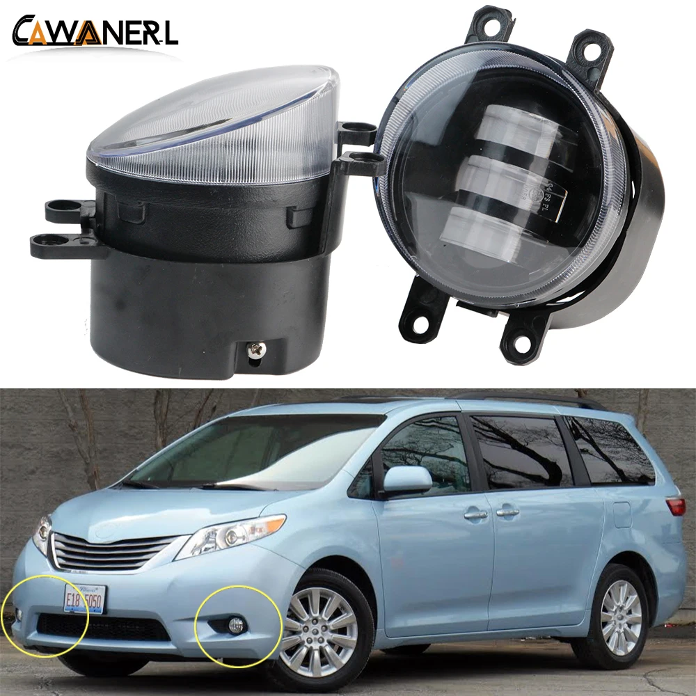 

2 X Upgrade LED Fog Light For Toyota Sienna 2009-2020 30W H11 Canbus Car Driver + Passenger Fog Lamp Accessories