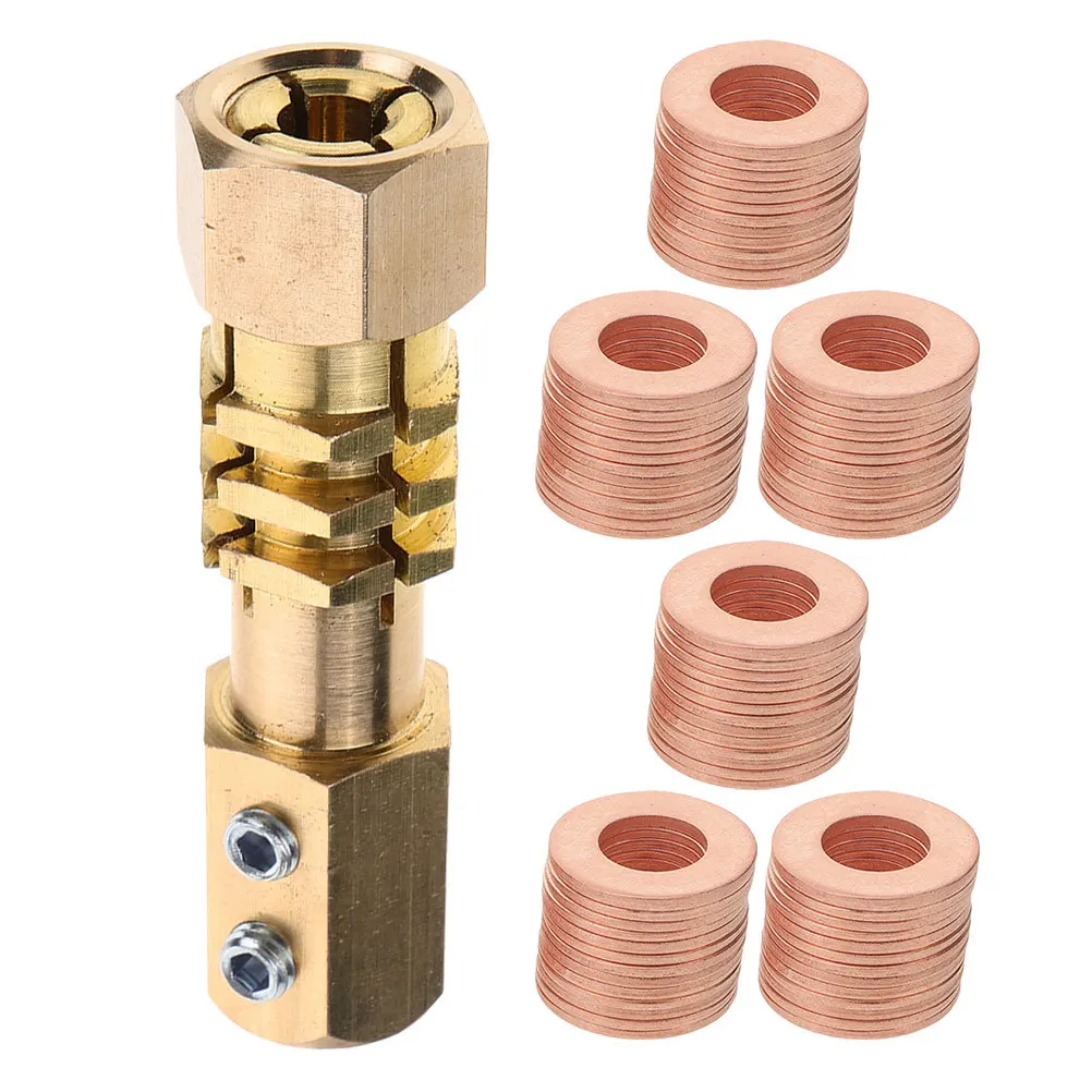 

200Pcs Metric Sealing Gasket Washers for Automotive Body Repair Machine Flat Copper Crush Washers Fittings Kit