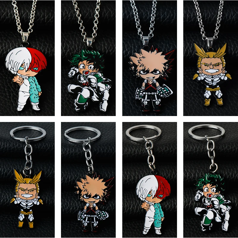 

Женский мультяшный Todoroki Shoto IZUKU MIDORIYA Bakugou Katsuki All · эмалированная подвеска брелок ювелирные изделия косплей подарок