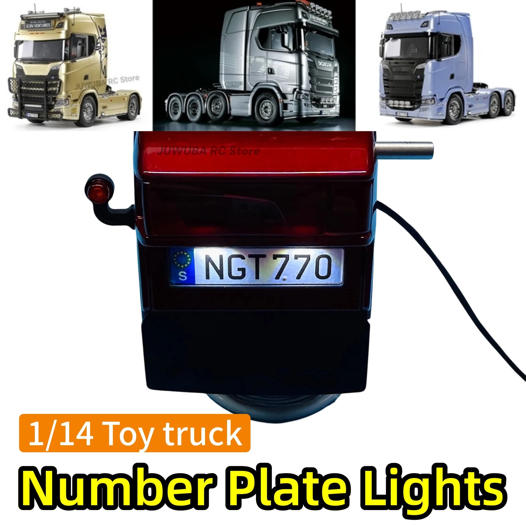770S Spielzeug-LKW Rückleuchte Nummernschildbeleuchtung für Tamiya Scania 770S Alle Serien 1/14 Maßstab RC Traktor-LKW Zubehör DIY-Teil