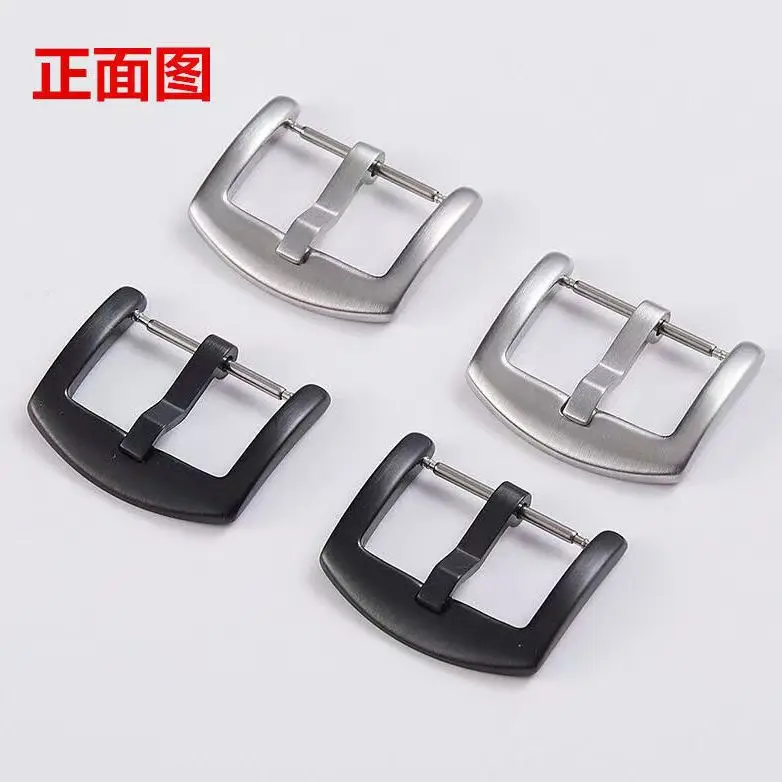 男性と女性のためのステンレス鋼の時計バンドバックル,時計クラスプ,シルバー,ブラック,ゴールド,ストラップアクセサリー,16mm, 18mm, 20mm, 22mm, 24mm