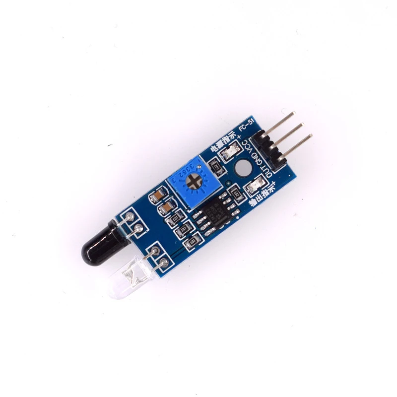 Smart Car Robot Diffuse Reflection Infrared Obstacle Avoidance Sensor Module DC 3V-5V Switch VCC-VCC GND-GND OUT-IO Connection