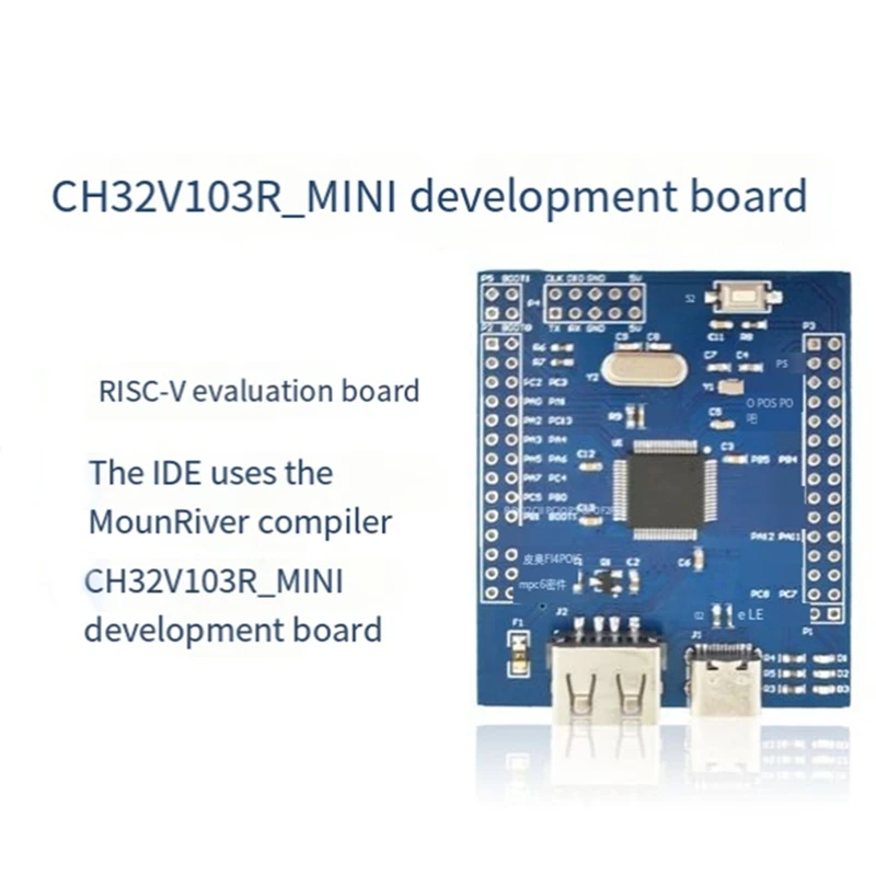 CH32V103R8T6 MINI Development Board Multi-Functional Portable Convenient RISC-V Evaluation Boards Durable Easy To Use