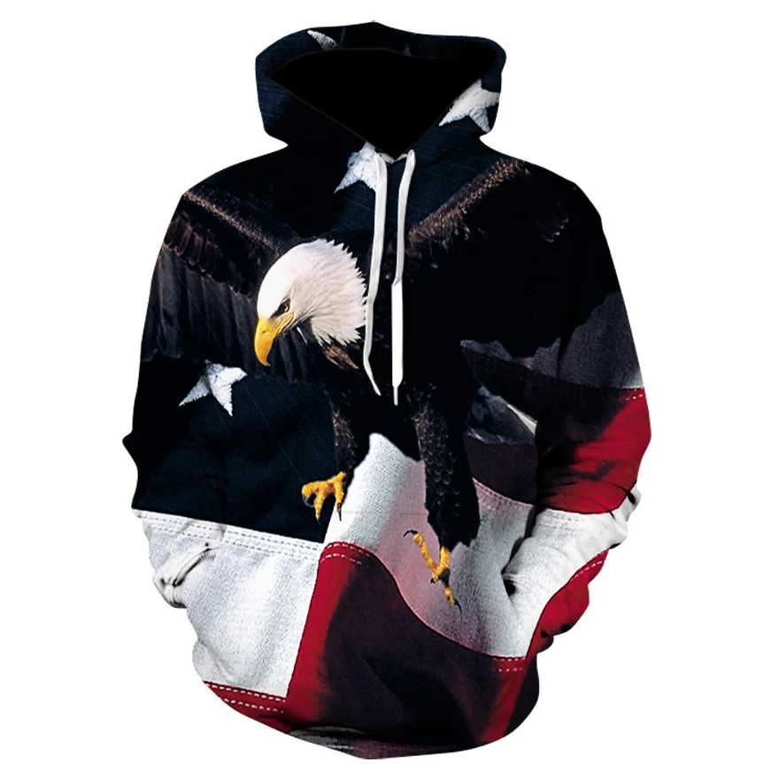 2021 Brand 3D Print Fun Design Usa Flag felpa con cappuccio moda uomo e donna Sports Street Wear Skateboard Thin felpa pullover