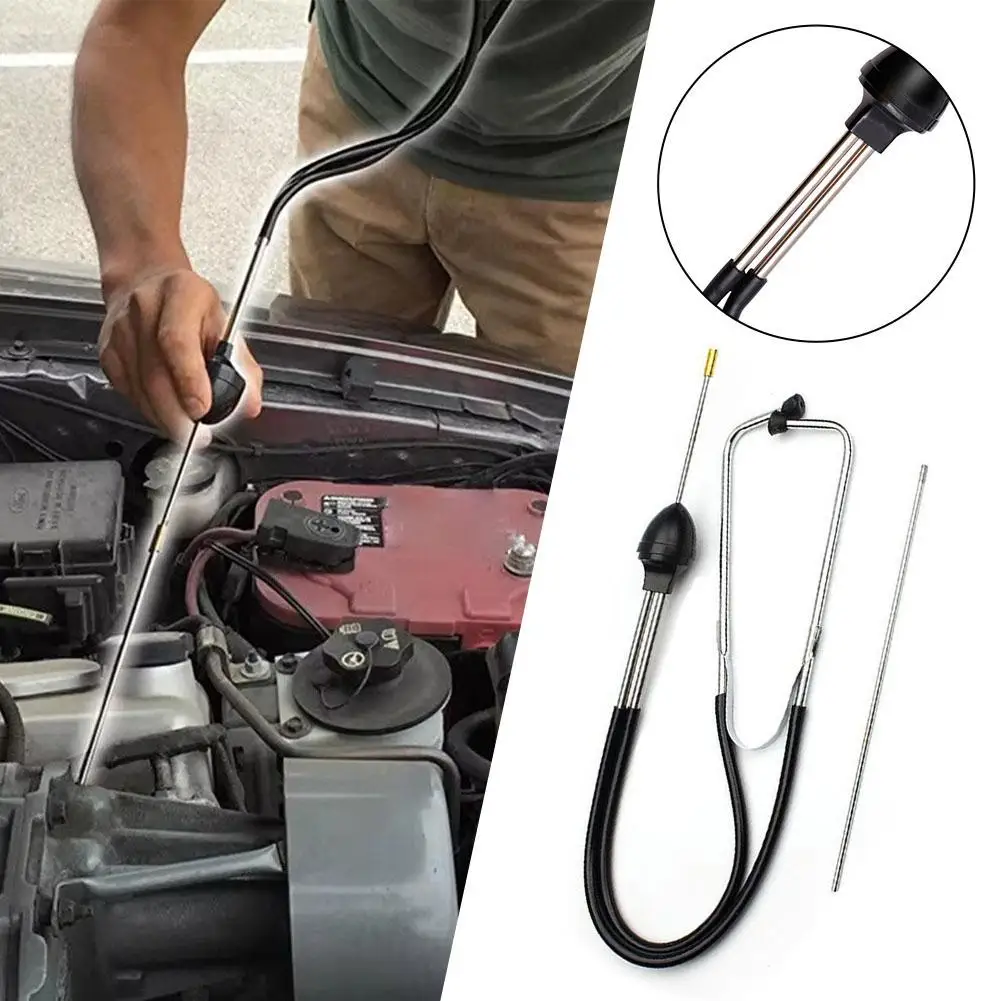 1PCS Block Diagnostic Tool Professional Auto Stethoscope Car Automotive Engine Hearing Tools For Car Access D9H7