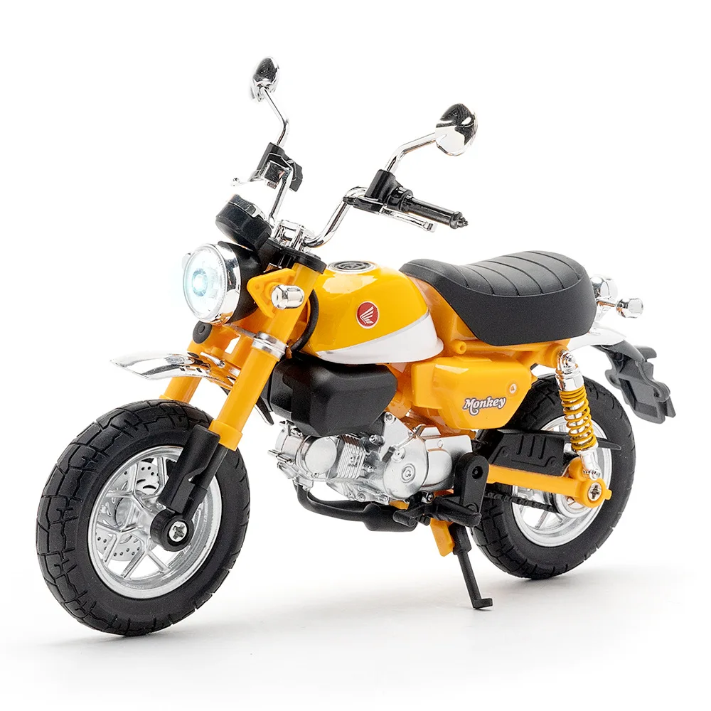 1:12 Honda Monkey 125 Alloy Sports Model Diecast Street Racing Motorcycle Model Simulation Sound Light Kids Toys Gift M49