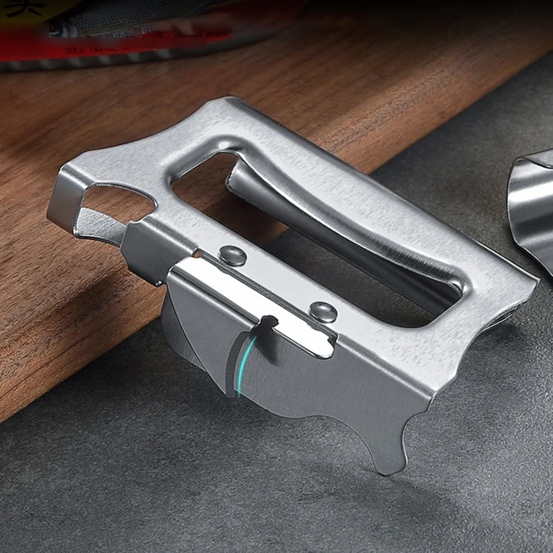 

HGFLE-многофункциональная ручная открывалка для консервных банок, открывалка для пивных бутылок, боковой вырез, нож для консервов из нержавеющей стали, безопасные открытые банки, кухонный инструмент