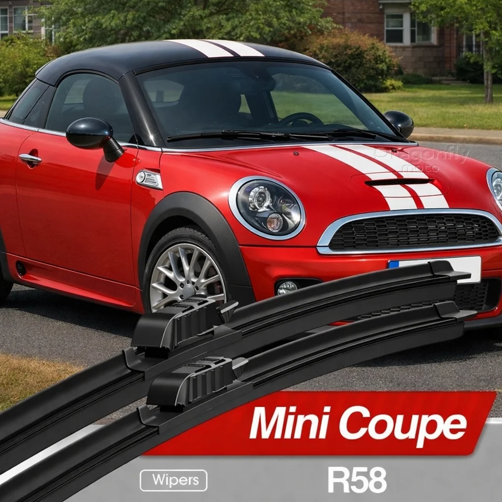 

For Mini Mini Coupe R58 2010-2015 Front Windshield Wiper Blades 2pcs Windscreen Window Accessories 2011 2012 2013 2014