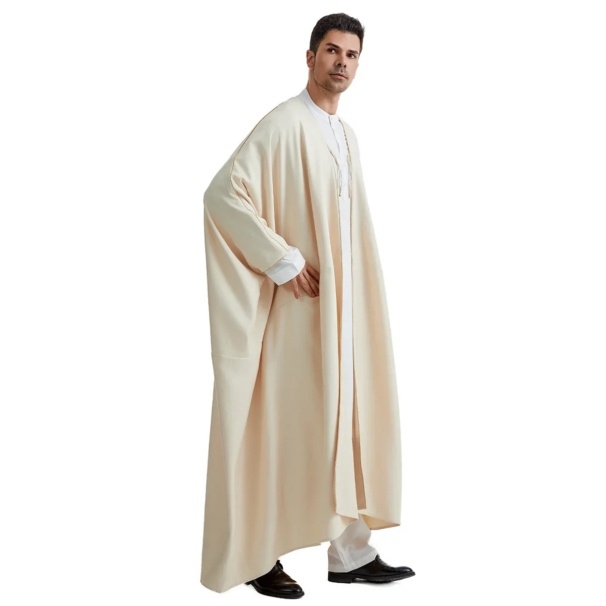 Djellaba de Ramadan, Abayas de Eid, Kaftan de Oração para Homens Muçulmanos, Abaya Aberta Turca, Cardigan Árabe, Robe Marroquino, Jubba Thobe, Dishdasha Islâmica