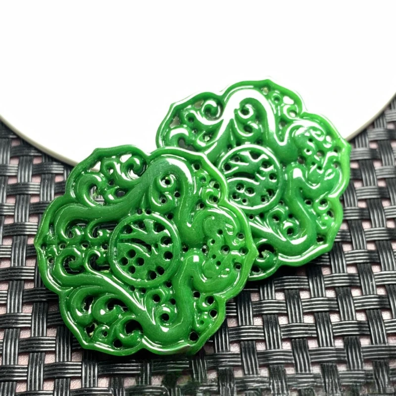 

Двухсторонний кулон с гравировкой Fushou Youyu, запасные части, оптовая продажа, Нефритовая фотография