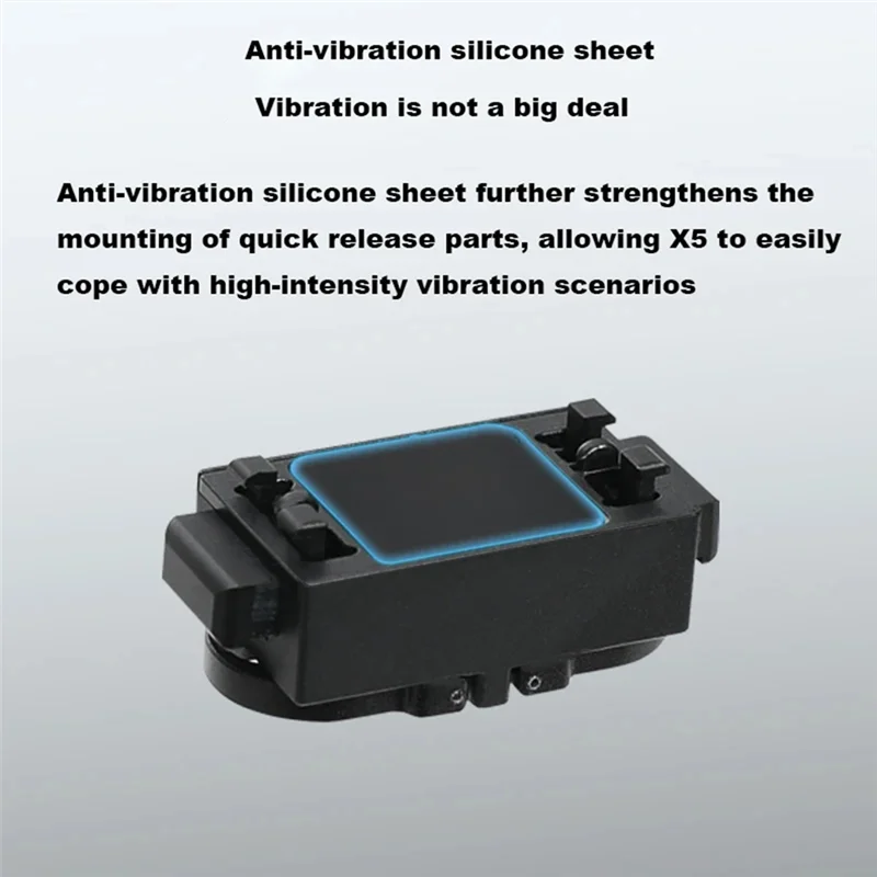 ABDE-For X5 Quick Release Base Camera Aluminum Alloy Stand With Magnetic Mount Camera Adapter Mount