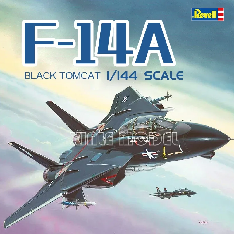 

Комплект пластиковой собранной модели самолета Revell 04029 F-14A, черный истребитель Tomcat 1/144