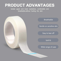 5Rolls Micropore Tape, Breathable Paper Tape , Latex-Free Paper Surgical Tape, Individually Boxed Paper Bandage Tape Rolls