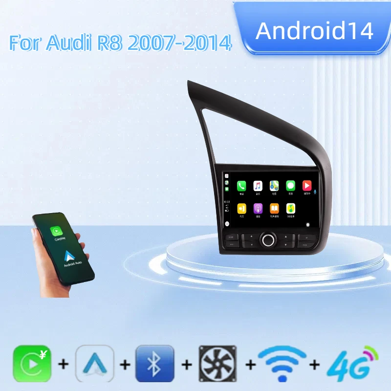 

9.7" 8 Core Android For Audi R8 2007-2014 Left or Right Car Radio Multimedia Player Touch Screen Auto GPS Navigation Carplay