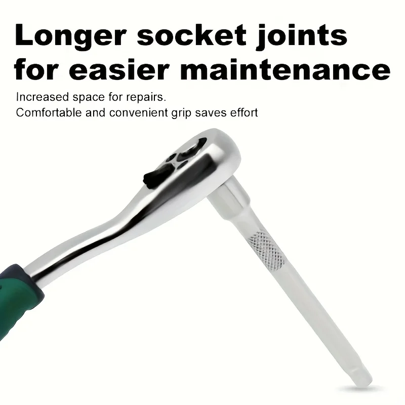 Handwerkzeuge 29-teiliges Schlagsteckschlüsselsatz mit 1/4-Zoll-Antrieb, metrisch 4–14 mm, robustes EVA-Schaumblech, passend für perfektes Werkzeug – Detail 7