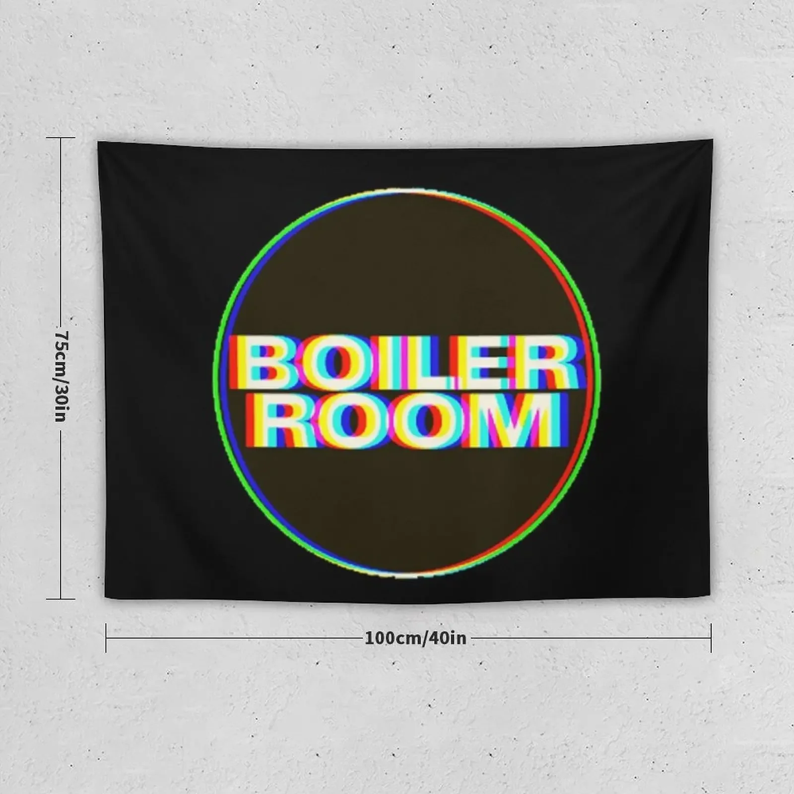 Boiler Room Color Glitch II Tapestry Room Decore Aesthetic Decoration For Bedroom Tapestry