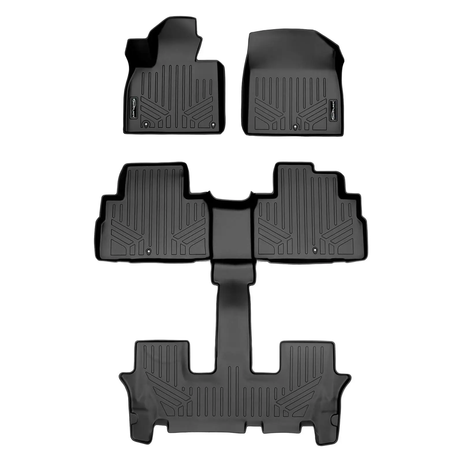 

All Weather Custom Fit 3 Row Floor Mat Liner Set For Kia Telluride 2020-2025